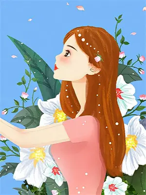 清冷白月光的女生