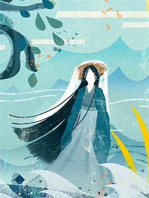 伽蓝听雨寓意
